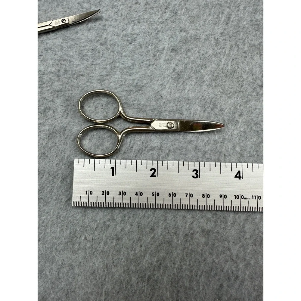 8pc Vintage Miniature Sewing Embroidery Scissors‎ Lot Germany USA Ornate Metal